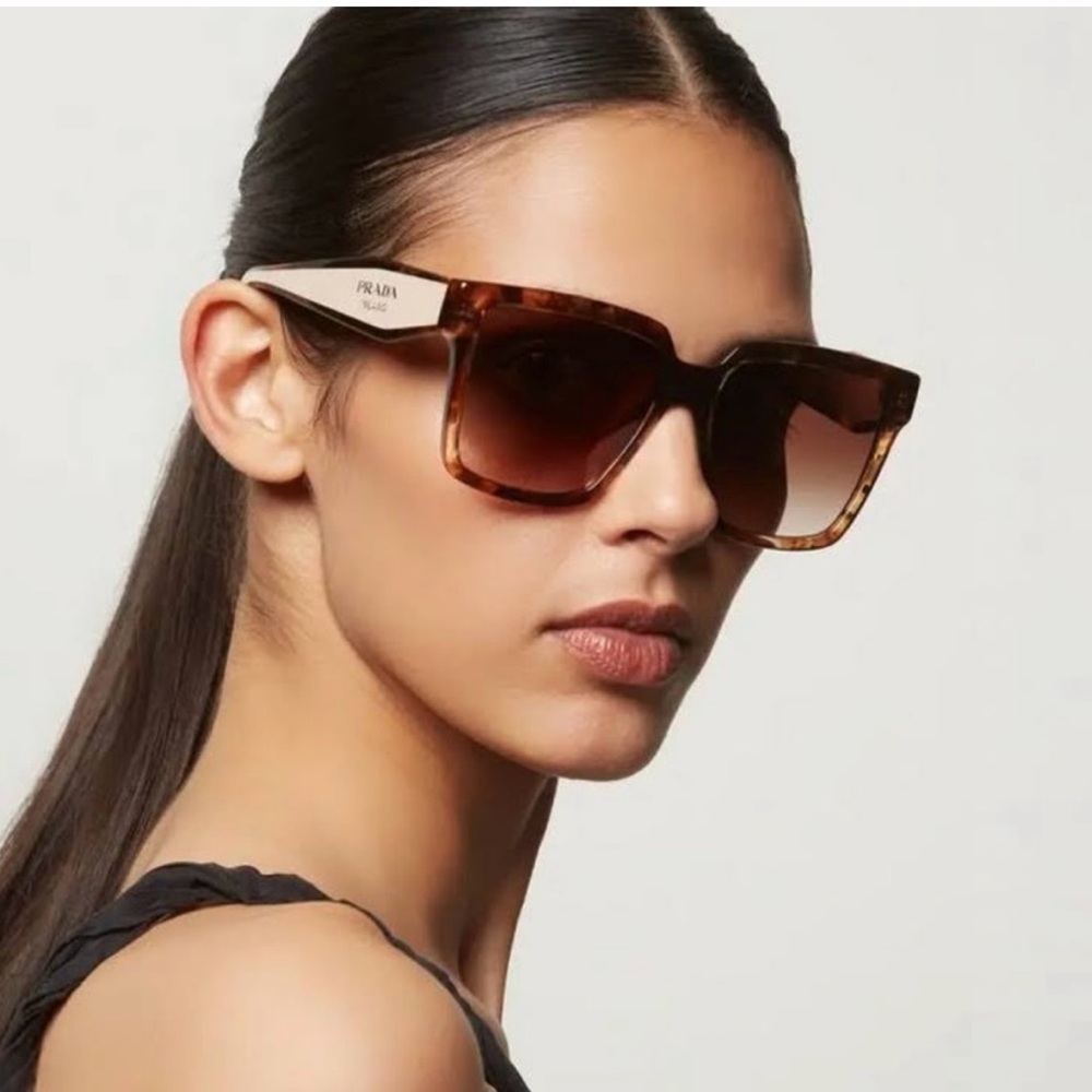 Prada Tortoise Shell Sunglasses EUC - image 1